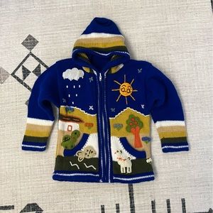 Unique Peruvian Animal Cardigan
